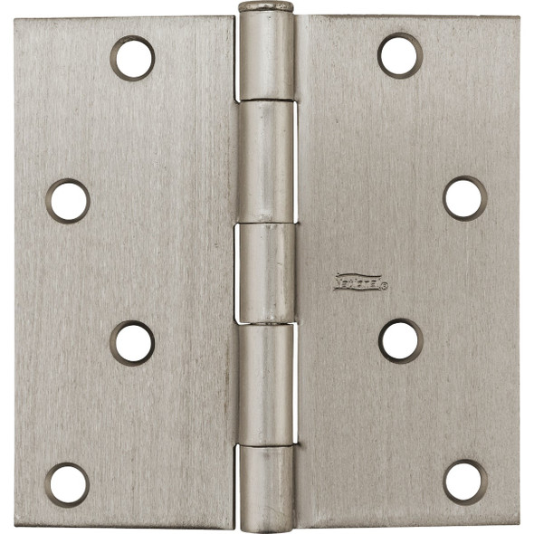 National Hardware 4 In. Square Satin Nickel Door Hinge N830-249 200858