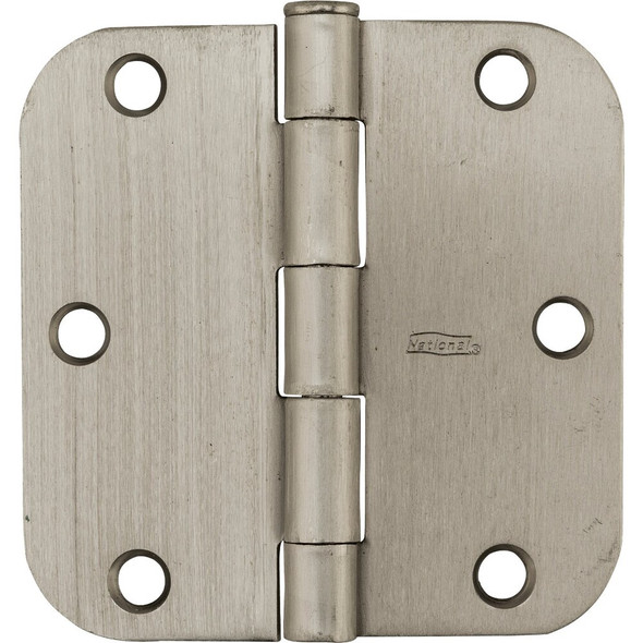 National Hardware 3-1-2 In. x 5-8 In. Radius Satin Nickel Door Hinge N830-242 200609