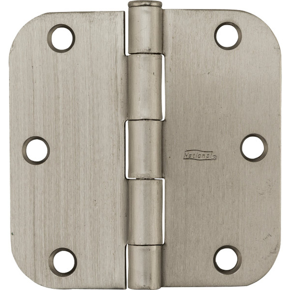 National Hardware 3-1-2 In. x 5-8 In. Radius Satin Nickel Door Hinge N830-242 200609