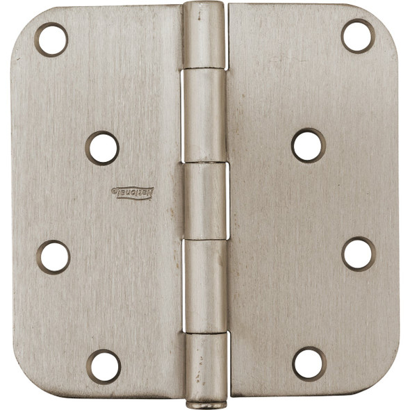 National Hardware 4 In. x 5-8 In. Radius Satin Nickel Door Hinge N830-243 200617