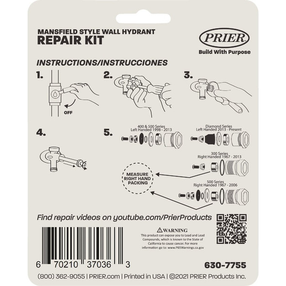 Mansfield Style Service Parts Kit 630-7755 492361