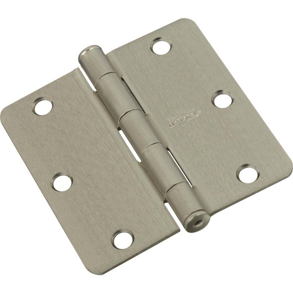 National Hardware 3-1/2 In. x 1/4 In. Radius Satin Nickel Door Hinge N830-245