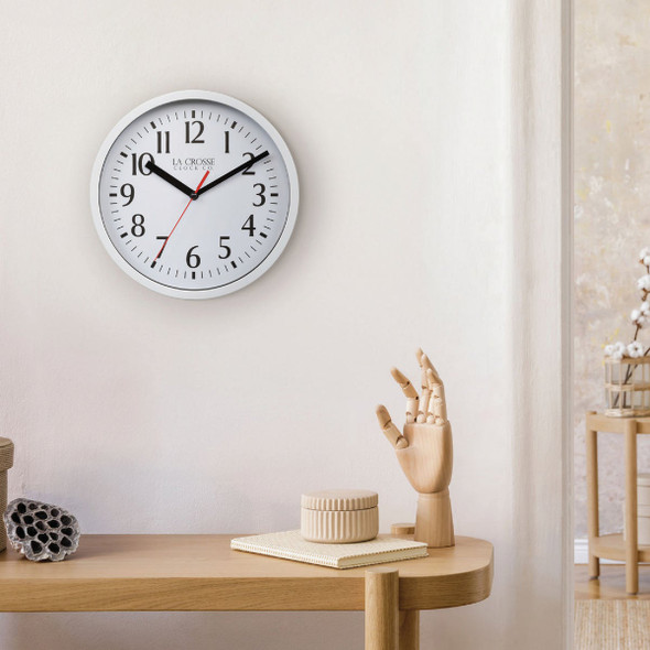 La Crosse Technology 8 In. White Basics Analog Wall Clock 404-3020W 670383