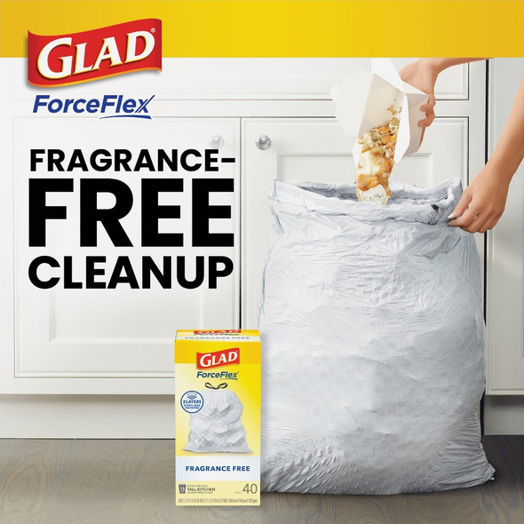 Glad ForceFlex 13 Gal. Tall Kitchen Trash Bags (40-Count) 79224 601891