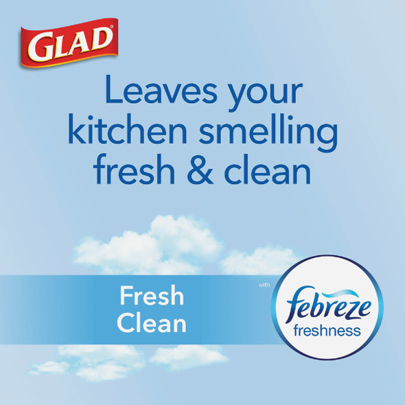 Glad Febreze 13 Gal. Fresh Scent Tall Kitchen White Trash Bag (40-Count) 78361 601964
