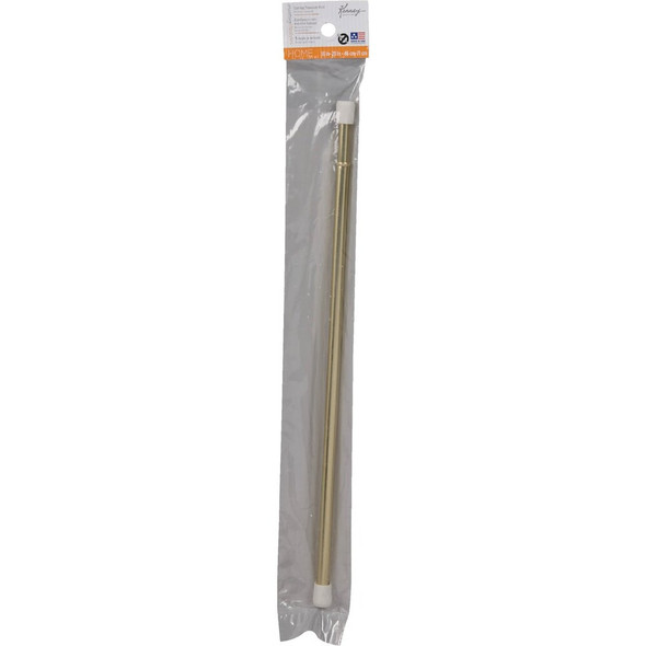 Kenney Strafford 18 In. To 28 In. 7-16 In. Spring Tension Rod, Brass KN630-3NP 609757