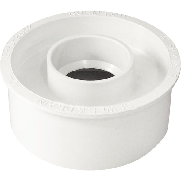 IPEX Schedule 40 4 In. to 1-1/2 In. PVC Sewer and Drain Bushing IPEX Schedule 40 4 In. to 1-1/2 In. PVC Sewer and Drain Bushing