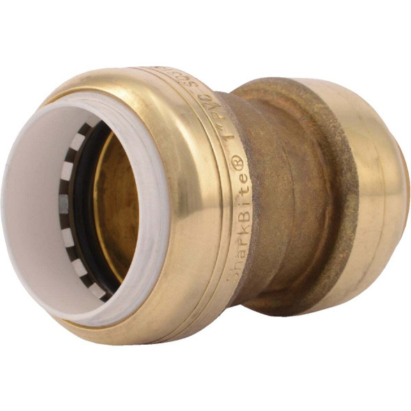 SharkBite 1 In. CTS X PVC Brass Push-to-Connect Coupling UIP4020A