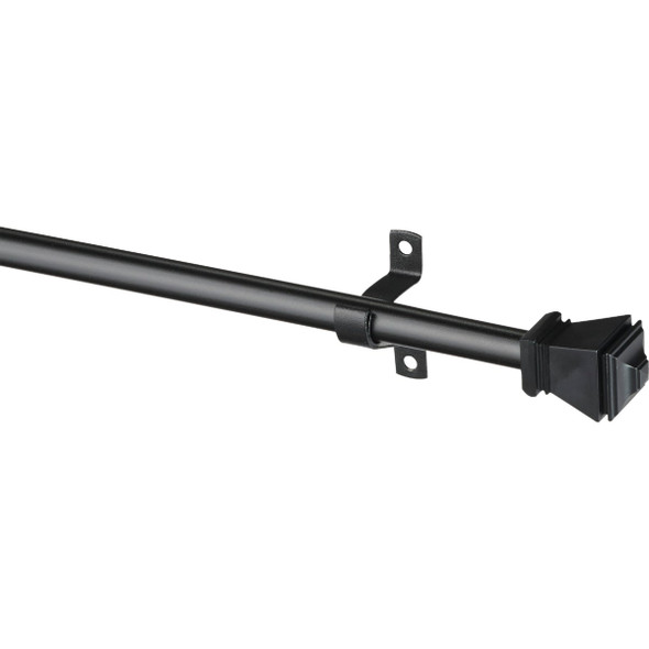 Kenney Amelia 28 In. To 48 In. 7/16 In. Black Standard Cafe Rod KN366/5NP