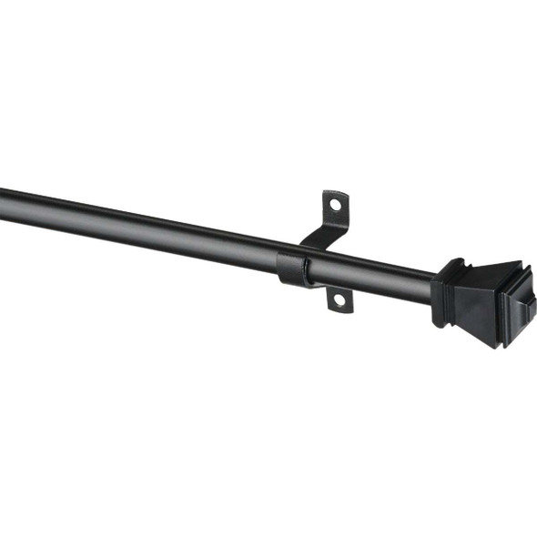 Kenney Amelia 28 In. To 48 In. 7/16 In. Black Standard Cafe Rod KN366/5NP