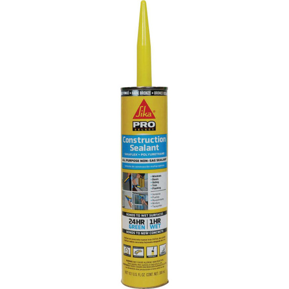 SikaFlex 10.1 Oz. Pro Select Construction Polyurethane Sealant, Dark Bronze
