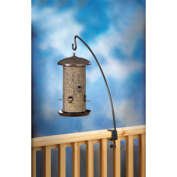 Stokes Select 33 In. Black Deck Clamp Bird Feeder Hook 38015 704878