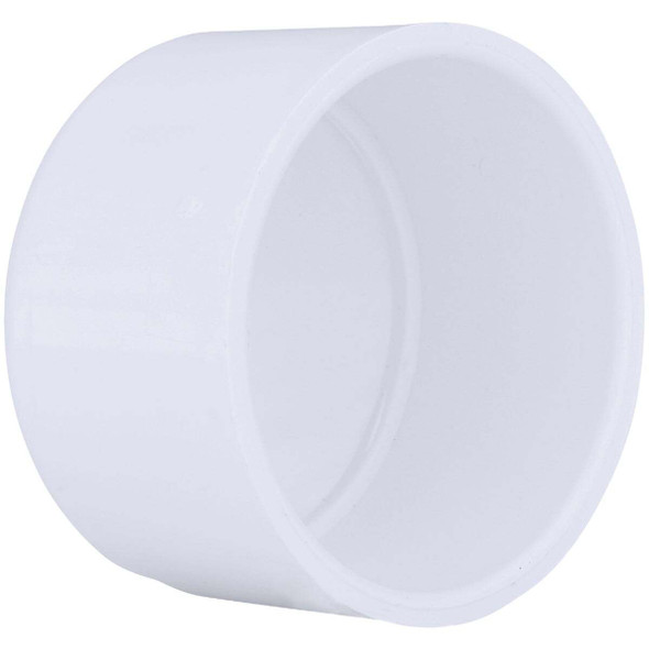 Charlotte Pipe 3 In. Schedule 40 Pressure Slip PVC Cap PVC 02116  1800HA