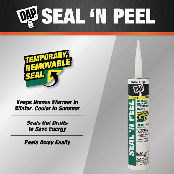 DAP SEAL 'N PEEL 10.1 Oz. Removable Weather Stripping Sealant