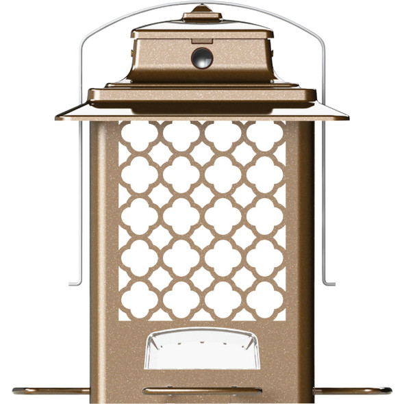 Stokes Select SureFill Bronze Metal 3.6 Lb. Capacity Hopper Bird Feeder