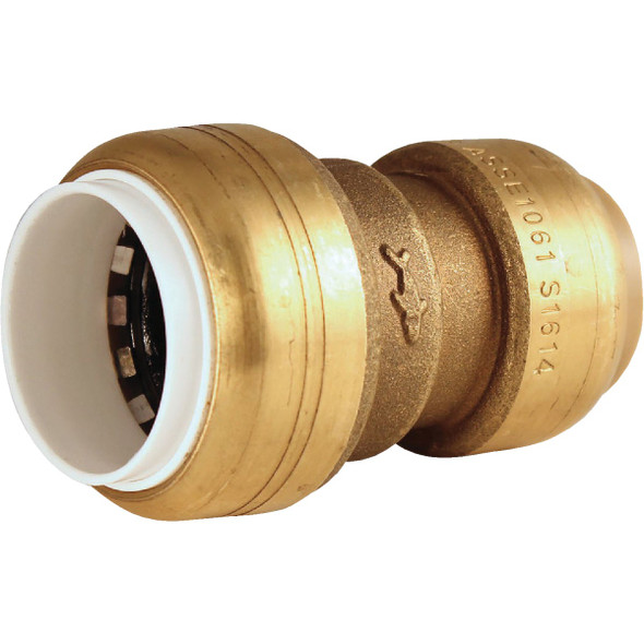 SharkBite 3/4 In. CTS X PVC Brass Push-to-Connect Coupling UIP4016A
