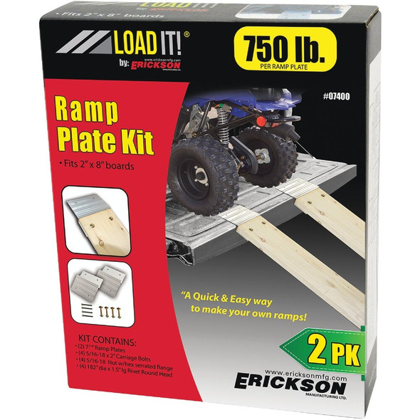 Erickson 750 Lb. Capacity Aluminum Ramp Kit (2-Pack) 7400 570455