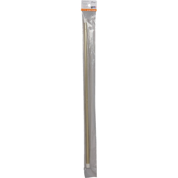 Kenney Strafford 28 In. To 48 In. 7/16 In. Spring Tension Rod, Brass