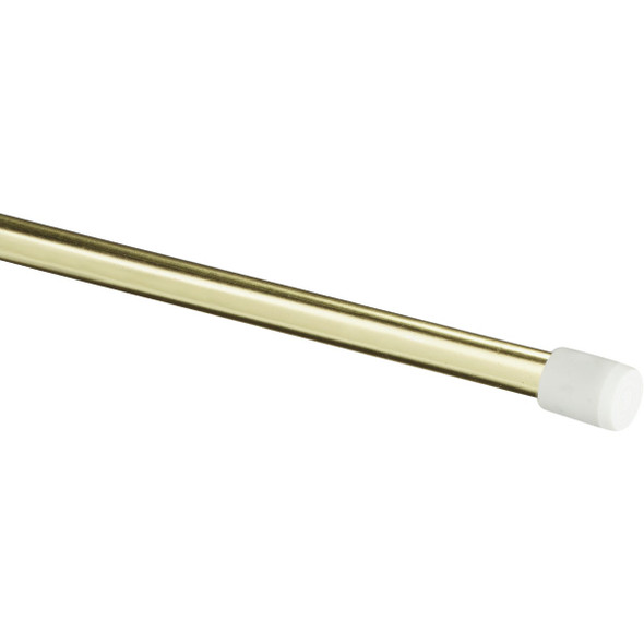 Kenney Strafford 28 In. To 48 In. 7/16 In. Spring Tension Rod, Brass KN631/3NP