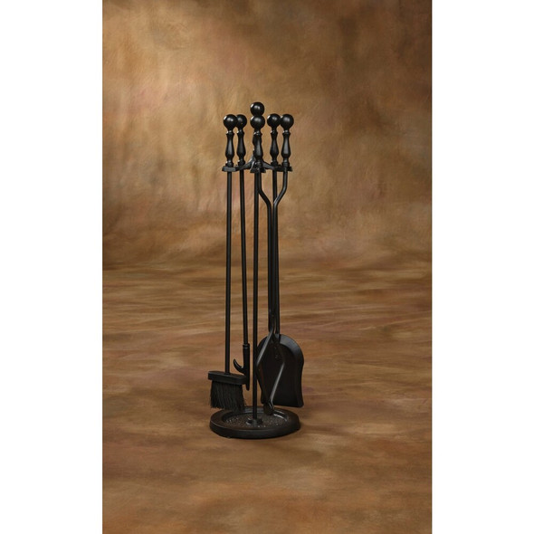 Home Impressions 5-Piece Cast Iron Fireplace Tool Set FT25 403384