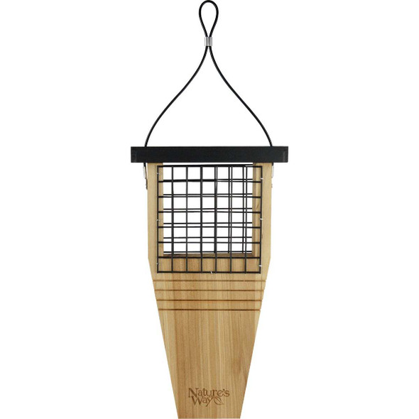 Nature's Way Natural 1-Cake Cedar Tail Prop Suet Feeder CWF1
