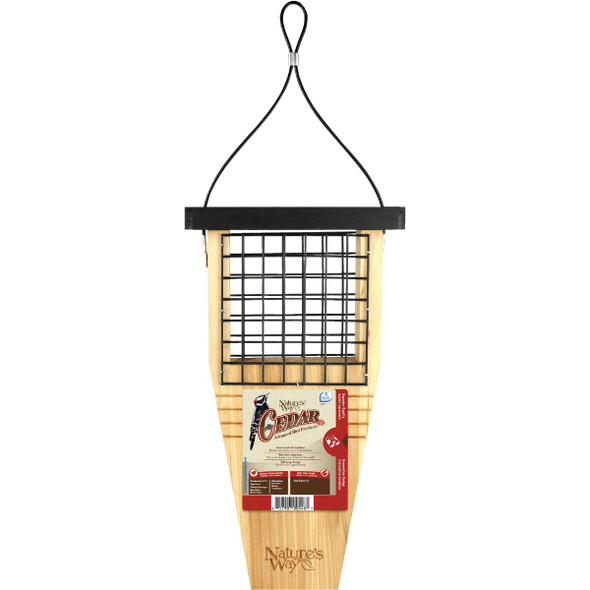 Nature's Way Natural 1-Cake Cedar Tail Prop Suet Feeder CWF1 704589