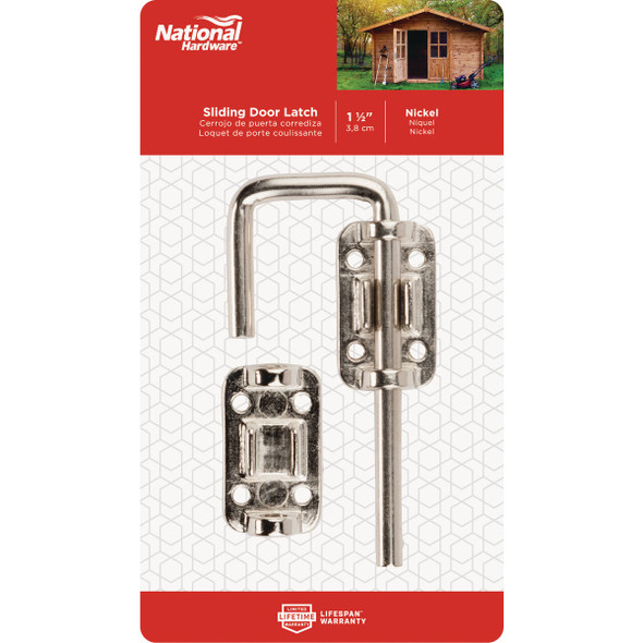 National Hardware Door 1-1-2 In. Nickel Slide Bolt N238-972 232327