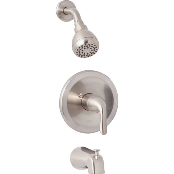 Home Impressions Brushed Nickel Single-Handle Metal Lever Tub & Shower Faucet Home Impressions Brushed Nickel Single-Handle Metal Lever Tub & Shower Faucet