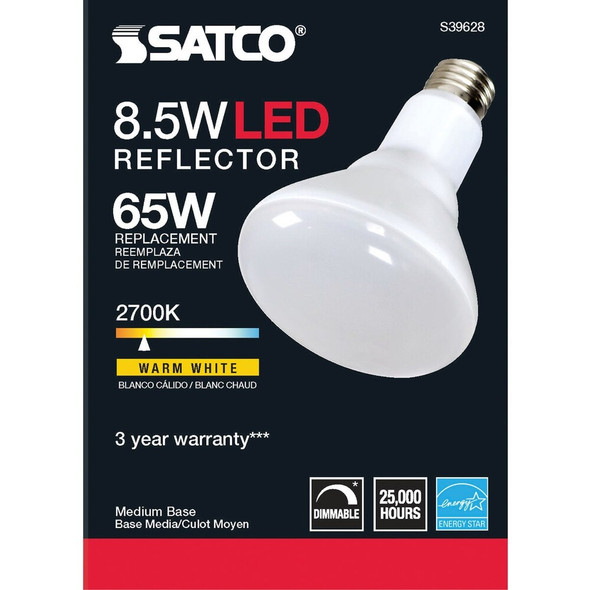 Satco 10w Br30 Led Med Bulb S39628 501886