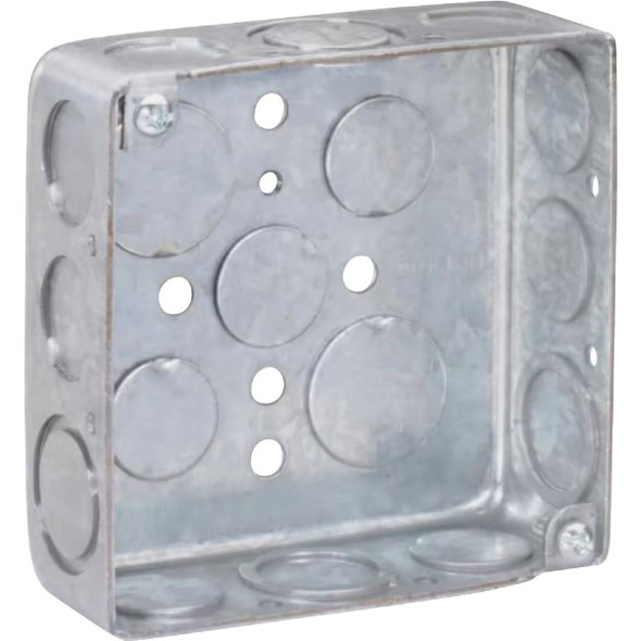 Southwire Screw-On 4 In. x 4 In. Drawn Steel Square Box 52151-SDR-UPC