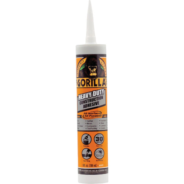 Gorilla 9 Oz. All Surface Construction Adhesive 8010003