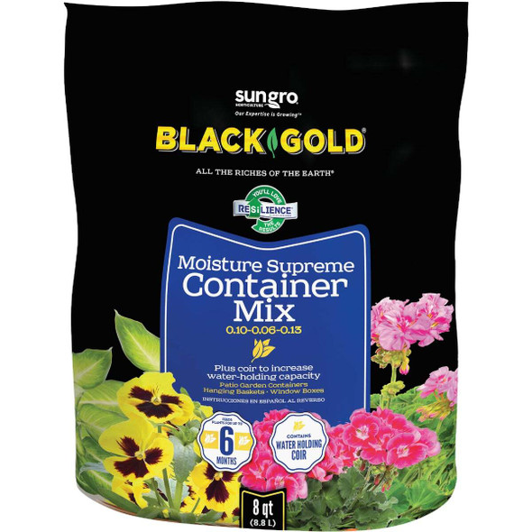 Black Gold Moisture Supreme 8 Qt. 6 Lb. Container Potting Soil Mix 1413000.Q08P