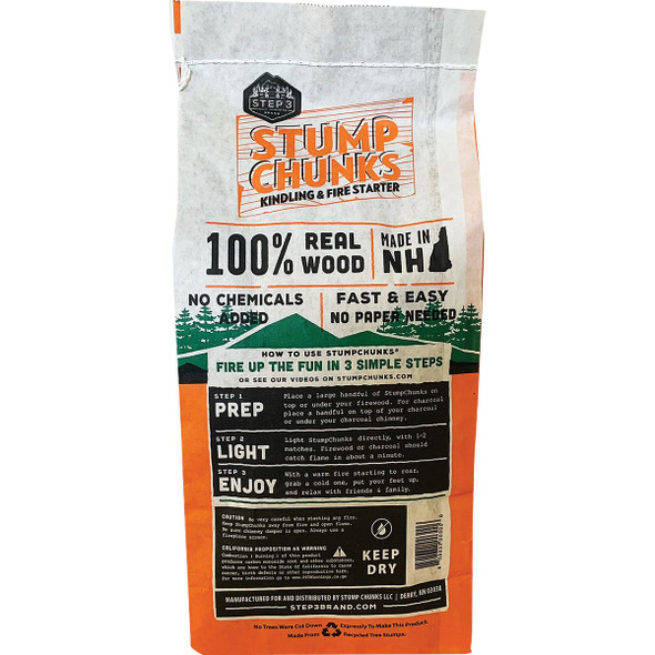 Stump Chunks 0.3 Cu. Ft. Kindling and Fire Starter