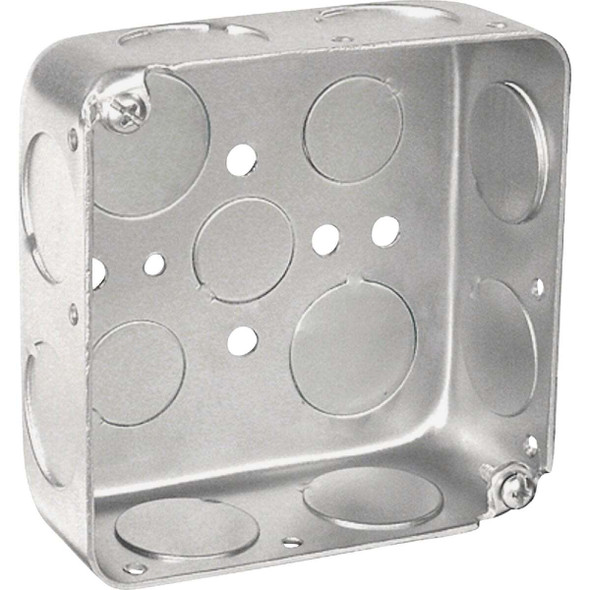Southwire Screw-On 4 In. x 4 In. Drawn Steel Square Box 52151-3/4DR-UPC