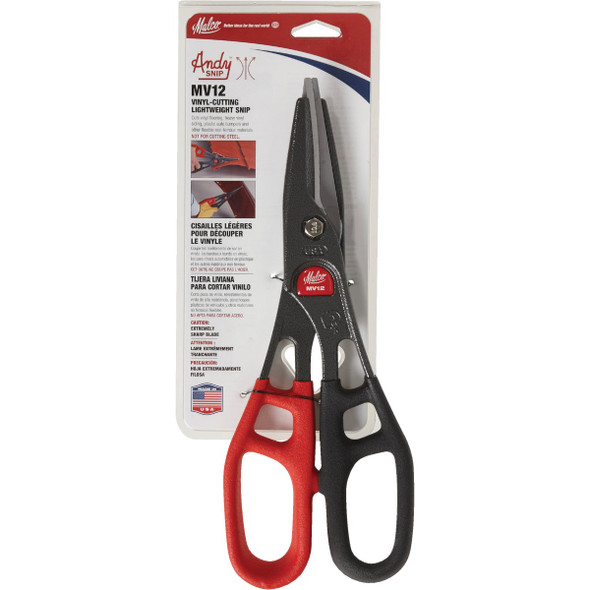 Malco Andy 12 In. Vinyl Cutting Tin Straight Combination Snips MV12 100396