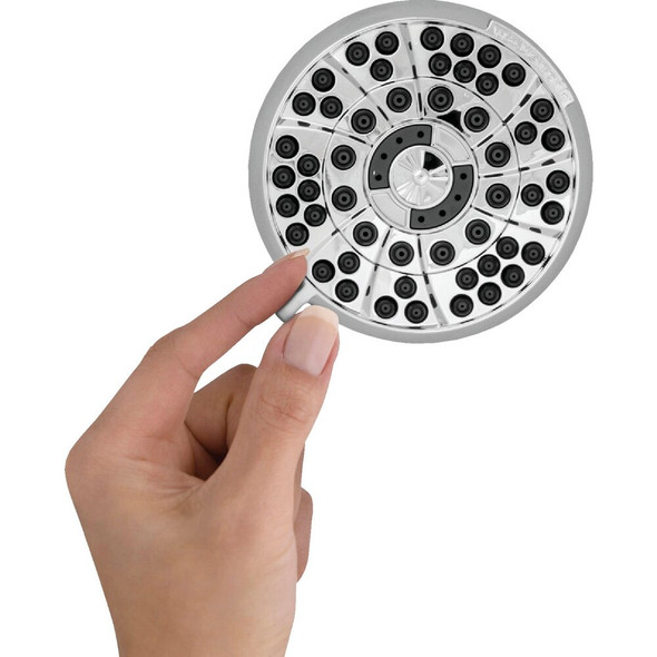 Waterpik PowerPulse Massage 6-Spray 1.8 GPM Fixed Showerhead, Chrome XAS-613E 403509