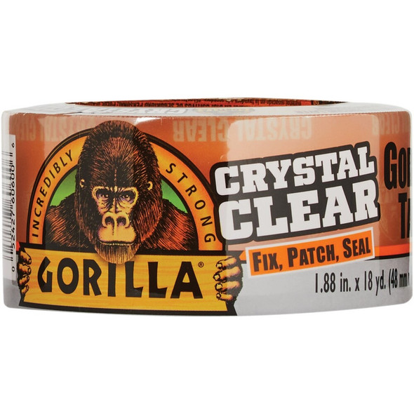 Gorilla 1.88 In. x 18 Yd. Crystal Clear Duct Tape, Clear 6060002 404914