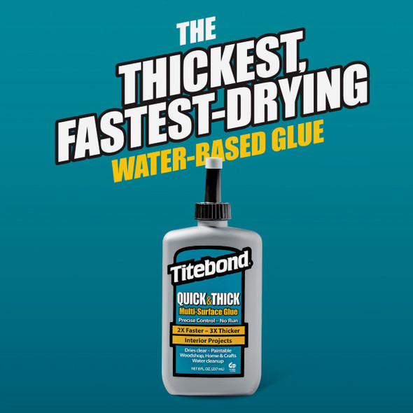 Titebond 8 Oz. Quick & Thick Multi-Surface Wood Glue 2403 316024