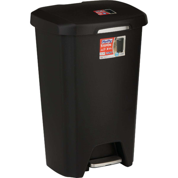 Hefty 12.1 Gal. StepOn Trash Can HFT-5205075451-2