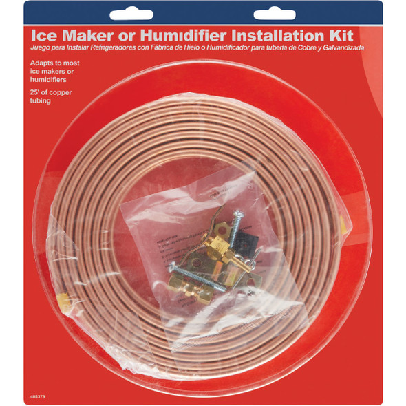 Do it 25 Ft. x 1/4 In. OD Copper Tube Ice Maker Installation Kit Do it 25 Ft. x 1/4 In. OD Copper Tube Ice Maker Installation Kit