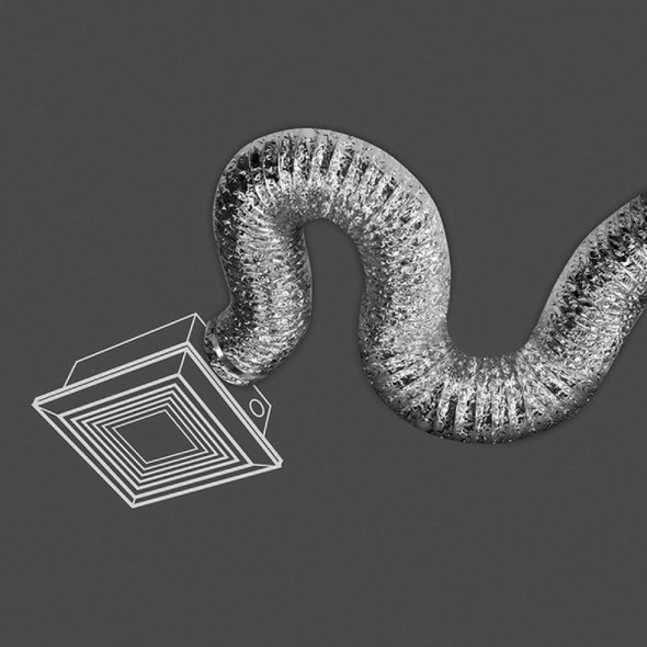 Dundas Jafine 4 In. Dia x 25 Ft. L UL 181 Listed Aluminum Foil Flexible Ducting