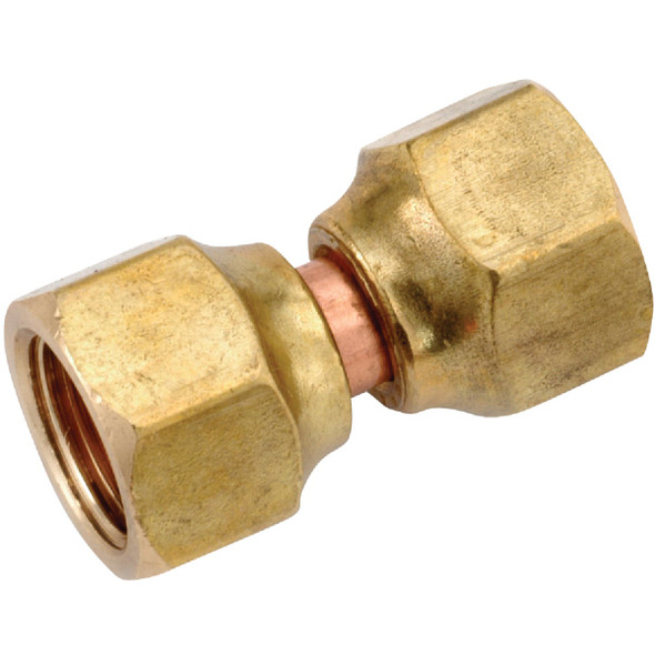 Anderson Metals 1/2 In. Brass Flare Swivel Union 754070-08 Anderson Metals 1/2 In. Brass Flare Swivel Union 754070-08