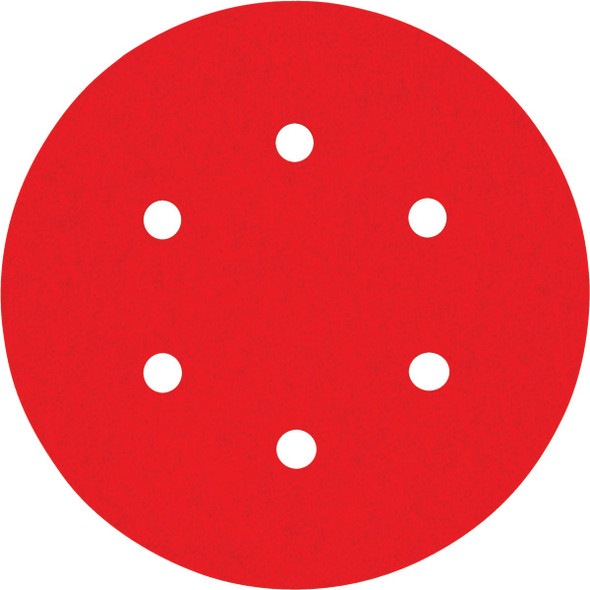 Diablo 6 In. 60-Grit 6-Hole Pattern Vented Sanding Disc with Hook and Lock Backing (10-Pack) Diablo 6 In. 60-Grit 6-Hole Pattern Vented Sanding Disc with Hook and Lock Backing (10-Pack)