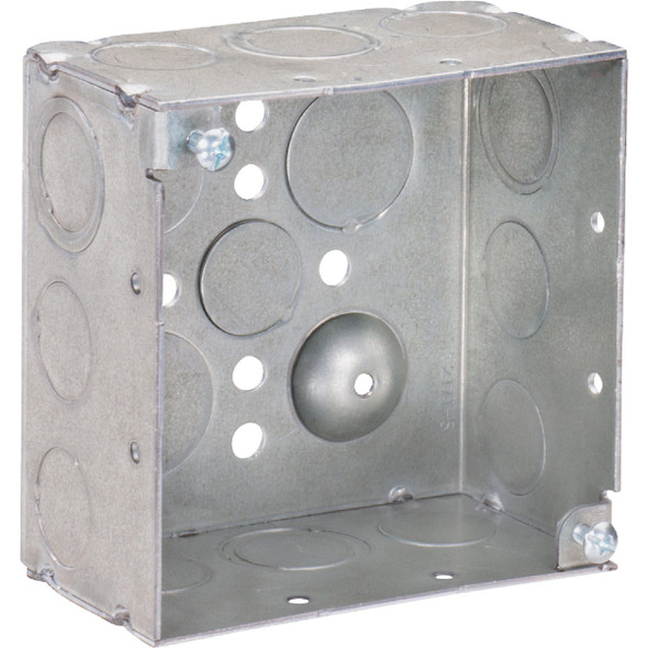 Southwire Screw-On 4 In. x 4 In. Welded Steel Square Box 52171-S-UPC
