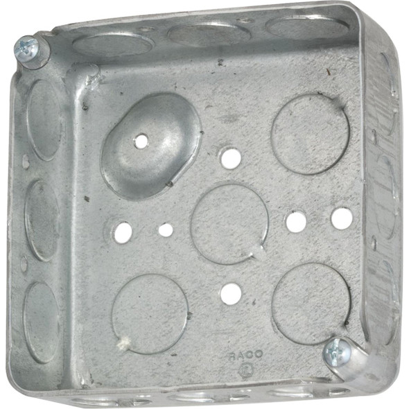 Southwire Screw-On 4 In. x 4 In. Drawn Steel Square Box 52151-1/2DR-UPC