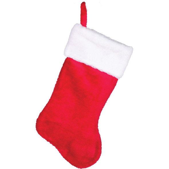 Gerson 17 In. Plush Red Stocking 198066
