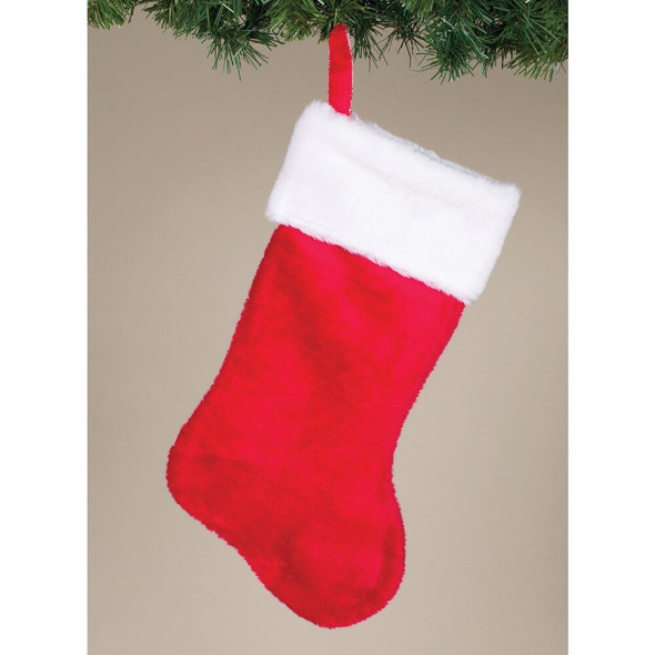 Gerson 17 In. Plush Red Stocking 198066 900149