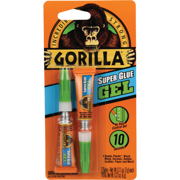 Gorilla 0.11 Oz. Super Glue Gel (2-Pack) 7820002