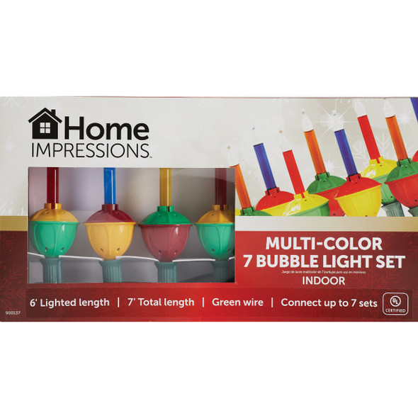 Home Impressions Multi 7-Bulb C7 Bubble Light Set 900137
