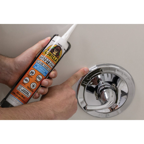 Gorilla 10 Oz. White Caulk & Seal